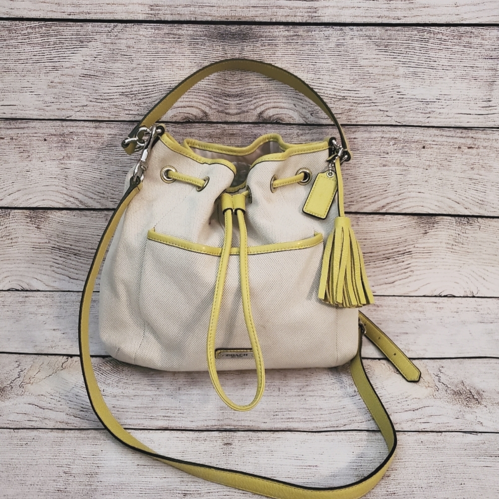 Coach Avery Canvas Drawstring Bag